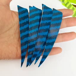 25Pack 5Inch Arrow Feather Fletching Shield Cut Vanes Real Turkey Feather Right Wing DIY Archery Accessories
