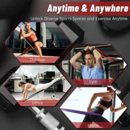 Resistance Bands for Working Out, 7-Level Pull Up Assistance Bands, Exercise Bands for Women & Men, Stretch Workout Bands for Fu
