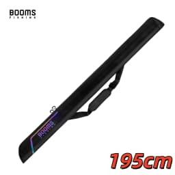 Booms Fishing 195cm Large Waterproof Nylon Fishing Rod Case Portable Folded Fishing Pole Case Extended Design Fishing Rod Bag