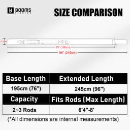 Booms Fishing 195cm Large Waterproof Nylon Fishing Rod Case Portable Folded Fishing Pole Case Extended Design Fishing Rod Bag