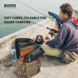 Booms Fishing 195cm Large Waterproof Nylon Fishing Rod Case Portable Folded Fishing Pole Case Extended Design Fishing Rod Bag