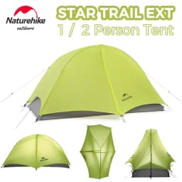 Naturehike Star Trail EXT Hiking Tent 1 2 Person Tent 10D Nylon Ultralight Camping Backpacking Trekking Waterproof Shelter Tent