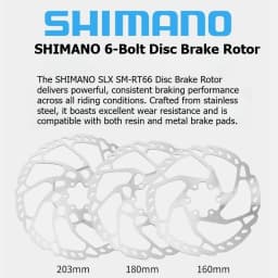 SHIMANO SLX M7000 SM RT66 Brake Disc 6 Bolt Bikes Disc Brake Disc 160MM 180MM 203MM