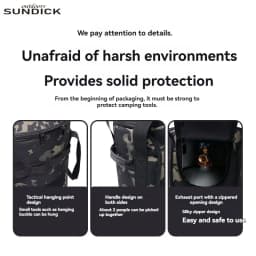 Outdoor camping, picnic, 5kg gas cylinder storage bag, large capacity, thick gas cylinder protection bag