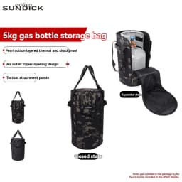 Outdoor camping, picnic, 5kg gas cylinder storage bag, large capacity, thick gas cylinder protection bag