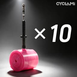 10 Pcs CYCLAMI Bike Inner Tube Stainless Steel Valve French Presta Pink TPU For Road Bicycle Tire 700C 700 X 18 23 25 28 30 32 C