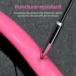 10 Pcs CYCLAMI Bike Inner Tube Stainless Steel Valve French Presta Pink TPU For Road Bicycle Tire 700C 700 X 18 23 25 28 30 32 C