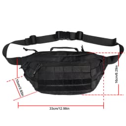 Tactical Crossbody Bag Outdoor Sport Cycling Large-capacity Waist Bag Waterproof Chest Pack Multi functional MOLLE Tool Bag
