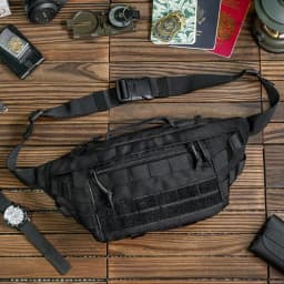 Tactical Crossbody Bag Outdoor Sport Cycling Large-capacity Waist Bag Waterproof Chest Pack Multi functional MOLLE Tool Bag