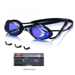 Competitive Swim Goggles with Mirrored Coating Anti-Fog UV Protection, Adjustable Waterproof Swimming Eyewear for Adults & Kids