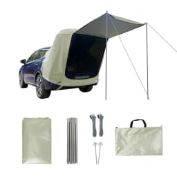Outdoor Car Rear Extension Tent Camping Picnic Awning Canopy Sunshade Rainproof Waterproof Vehicle Tail Tent