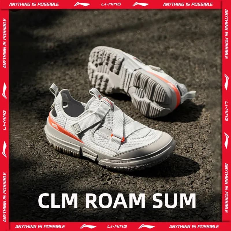 Li-Ning Women's CLM ROAM SUM Outdoor Sandals LIGHT FOAM Cushioning Breathable Reflective LiNing Summer Water Shoes AHLV006