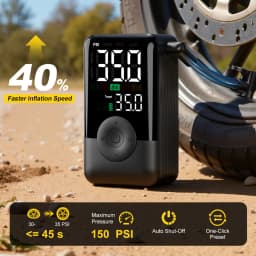 Carsun Wireless Rechargeable Air Pump Portable Digital Tire Inflator for Motorcycle Bicycle and Daily Outdoor Inflation