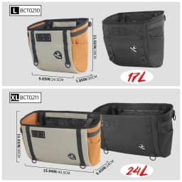 Rhinowalk Bike Front Handlebar Basket Bag 17L /24LFor Brompton Folding Bike Only Fit Official Block