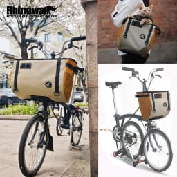 Rhinowalk Bike Front Handlebar Basket Bag 17L /24LFor Brompton Folding Bike Only Fit Official Block