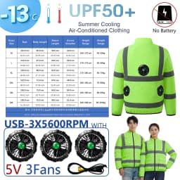 G-MACHT Summer Cooling 2/3/4 Fans Vest USB 12V/5V Fans Charging Breathable Sleeveless Air Conditioner Waistcoat For Outdoor Work