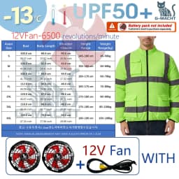 G-MACHT Summer Cooling 2/3/4 Fans Vest USB 12V/5V Fans Charging Breathable Sleeveless Air Conditioner Waistcoat For Outdoor Work