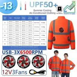 G-MACHT Summer Cooling 2/3/4 Fans Vest USB 12V/5V Fans Charging Breathable Sleeveless Air Conditioner Waistcoat For Outdoor Work