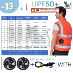 G-MACHT Summer Cooling 2/3/4 Fans Vest USB 12V/5V Fans Charging Breathable Sleeveless Air Conditioner Waistcoat For Outdoor Work