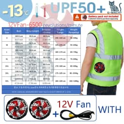 G-MACHT Summer Cooling 2/3/4 Fans Vest USB 12V/5V Fans Charging Breathable Sleeveless Air Conditioner Waistcoat For Outdoor Work