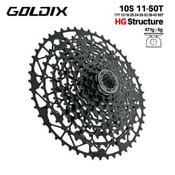 GOLDIX 10 speed cassette 11 40 42 46 48 50 10-speed mtb cassette for Shimano HG structure Ultralight hollow bike cassette