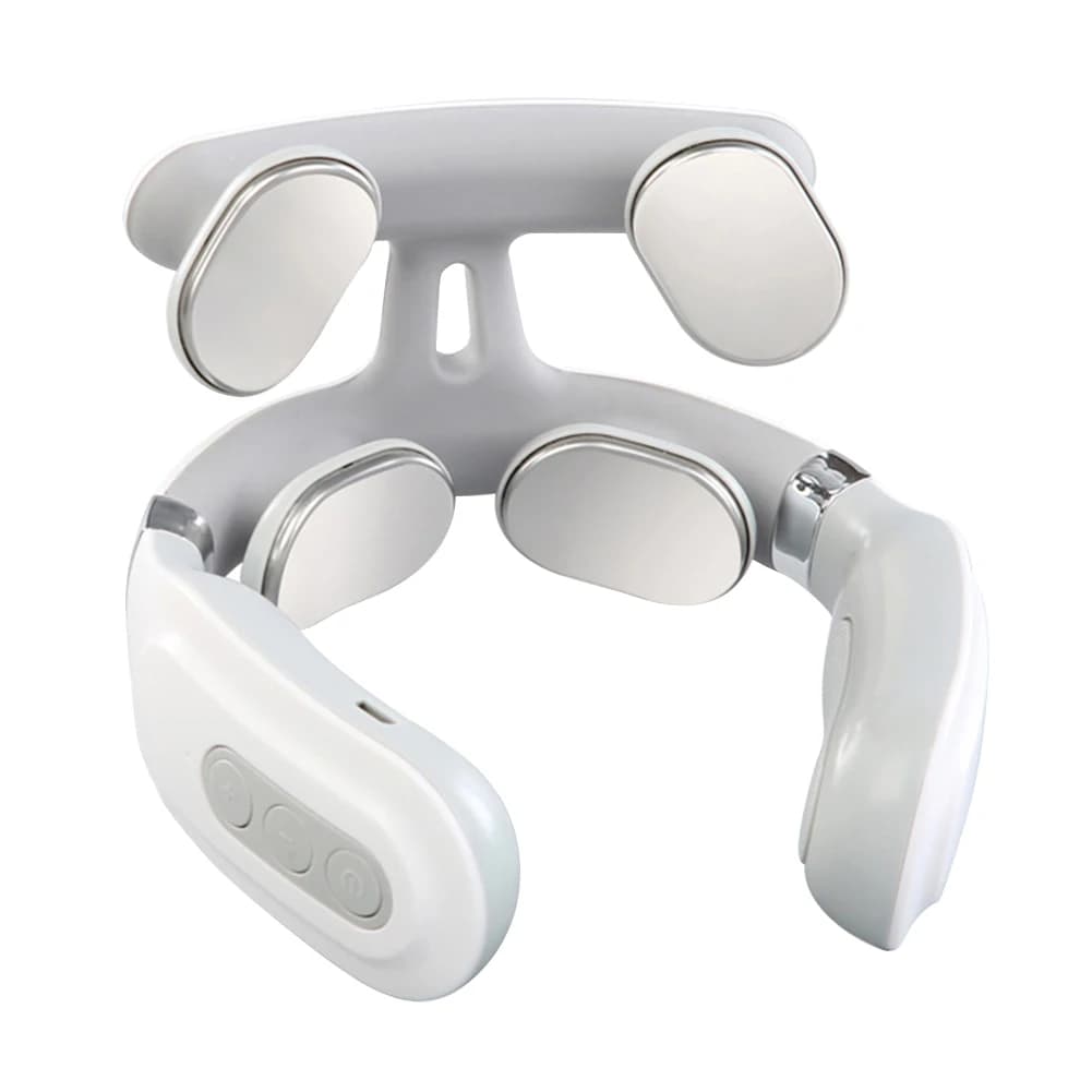 4-head Neck Massager USB Rechargeable Cervical Massager with Heat Electric Neck Massager for Women Men