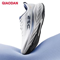 QIAODAN DS2 2nd Gen Men's Wide Toe Box Running Shoes Breathable Mesh Lightweight Shock Absorbing Sports Sneakers QXB023263220R