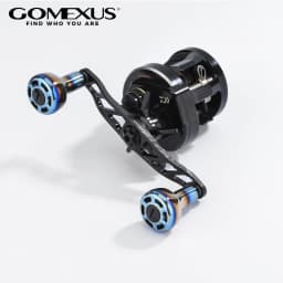 Gomexus 120mm Aluminum Handle with Titanium Knob BDH-TA30 Baitcasting Reel Replacement Parts Predator Power Fishing Tai Rubber