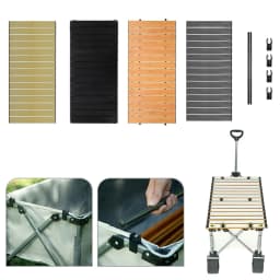Camping Folding Handcart Table Board 55x120cm Black Yellow Green Gray For Outdoor Garden Cart Trolley Top Board Furniture