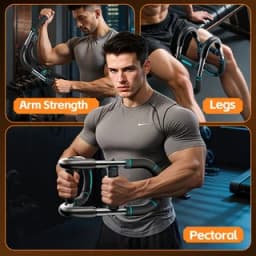 Adjustable U-Shaped Arm Trainer 3 Levels 60-120 Lbs Range Indoor Sports Suitable Gym Equipment for Building Upper Body Strength