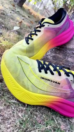 IRUNSVAN Nylon Carbon Plate Marathon Racing Shoes For Men Women Athletic Training Sneakers Lightweight Shock Absorbing 028