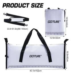 Fishing Cooler Bag Live Fish Insulated Cooler Bag Freshness 72 Hour Cold Retention Collapsible Waterproof PVC Fish Bag