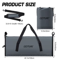 Fishing Cooler Bag Live Fish Insulated Cooler Bag Freshness 72 Hour Cold Retention Collapsible Waterproof PVC Fish Bag