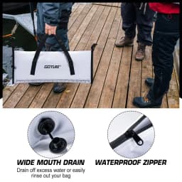Fishing Cooler Bag Live Fish Insulated Cooler Bag Freshness 72 Hour Cold Retention Collapsible Waterproof PVC Fish Bag