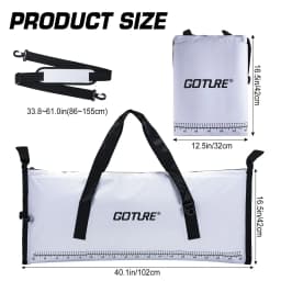 Fishing Cooler Bag Live Fish Insulated Cooler Bag Freshness 72 Hour Cold Retention Collapsible Waterproof PVC Fish Bag
