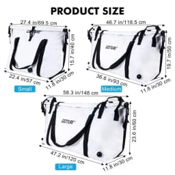 Fishing Cooler Bag Live Fish Insulated Cooler Bag Freshness 72 Hour Cold Retention Collapsible Waterproof PVC Fish Bag