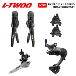 NEW! LTWOO RX Pro 2x12S Drivetrain Group for Road Bike, Hydraulic Disc Brakes, 12S Gear Lever, Rear Derailleur, Full Groupset