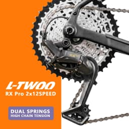 NEW! LTWOO RX Pro 2x12S Drivetrain Group for Road Bike, Hydraulic Disc Brakes, 12S Gear Lever, Rear Derailleur, Full Groupset