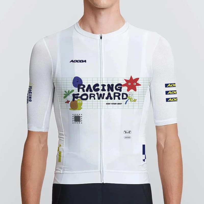 New Pro Aero AOGDA Breathable Fast Drying Cycling Jersey,Short Sleeve Road Bike Jersey,Lightweight Comfortable Bicycle Clothing