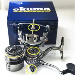Okuma All Metal Rust Proof Smooth Bearing 5.5:1 Fishing Reel Drag System 15Kg Maximum Power Rotating Wheel Fishing Coil1000-5000