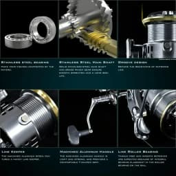 Okuma All Metal Rust Proof Smooth Bearing 5.5:1 Fishing Reel Drag System 15Kg Maximum Power Rotating Wheel Fishing Coil1000-5000