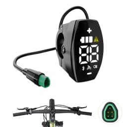 E-bike VD03 Display HD LED Screen Motor Display CAN Protocol for BAFANG Mid Motor Parts with 5pin Female Triangle Connector