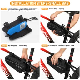 Waterproof Hard Shell E-Bike Triangle Battery Bag, 2 Styles Electric Bicycle Frame Tube Battery Storage Carry Pouch for Ebike
