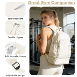 Gym Backpack for Women, Waterproof Sports Backpack with Shoe Compartment Casual Travel Backpack Training Bag for Swim Volleyball