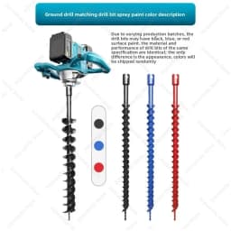 Electric Ground Drill High Power Rechargeable Digging Machine Tree Planting Hole Drilling Orchard Agricultural Pile Driver Tool