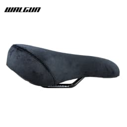 WALGUN BMX Bicycle Saddle Dirt Jump Bike Seat Flannelette with Embroidery Freestyle Racing Dowbhill Saddle for MTB Cycling Parts