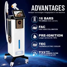 2 IN 1 Hair Removal Machine Beauty Equipment Permanent Hair Reduction Device With Cooling System For Salon Spa