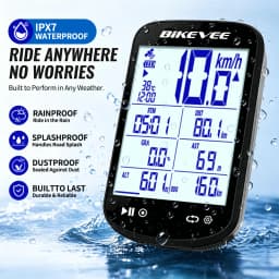 Multifunctional Smart Bluetooth Wireless GPS Bike Computer 2.6" LCD Large-Screen Digital Display with Auto Backlight Speedometer