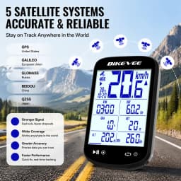 Multifunctional Smart Bluetooth Wireless GPS Bike Computer 2.6" LCD Large-Screen Digital Display with Auto Backlight Speedometer