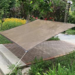 4x3m Shade Sail UV Protection Sun Shade Mesh Awning Tent for Outdoor Camping Car Beach Privacy Sunscreen Membrane